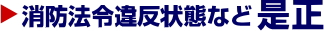 消防法令違反状態など是正