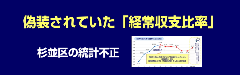 杉並区の統計不正「偽装されていた経常収支比率」／杉並区議会議員（無所属）堀部やすし